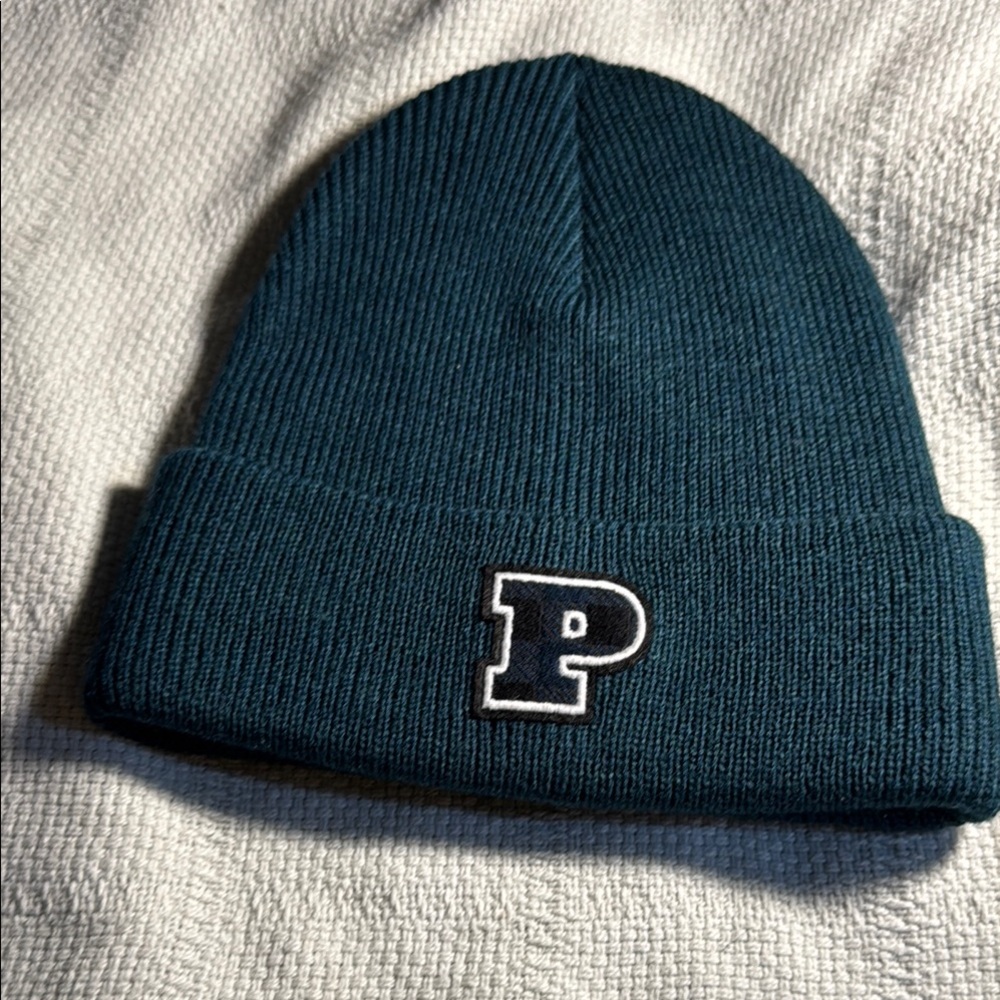 Teal Beanie with P Logo